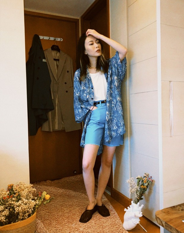 Blue Denim Shorts #210763