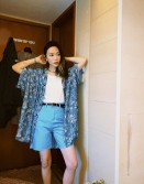 Blue Denim Shorts #210763