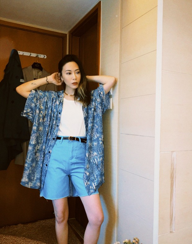 Blue Denim Shorts #210763