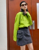  Green Boyfriend Shirt #220413