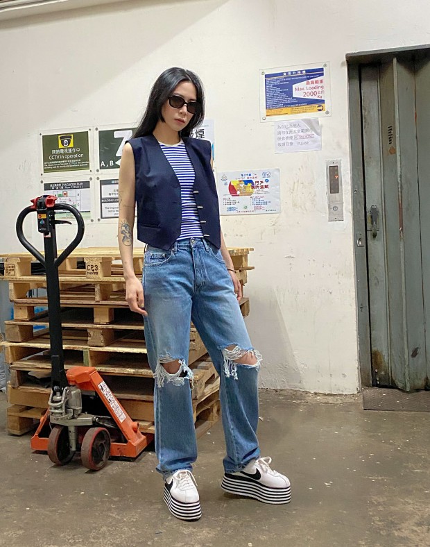 Y2K Low Rise Ripped Jeans #220430
