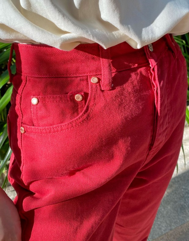 Red Perfect Cut Jeans #220624