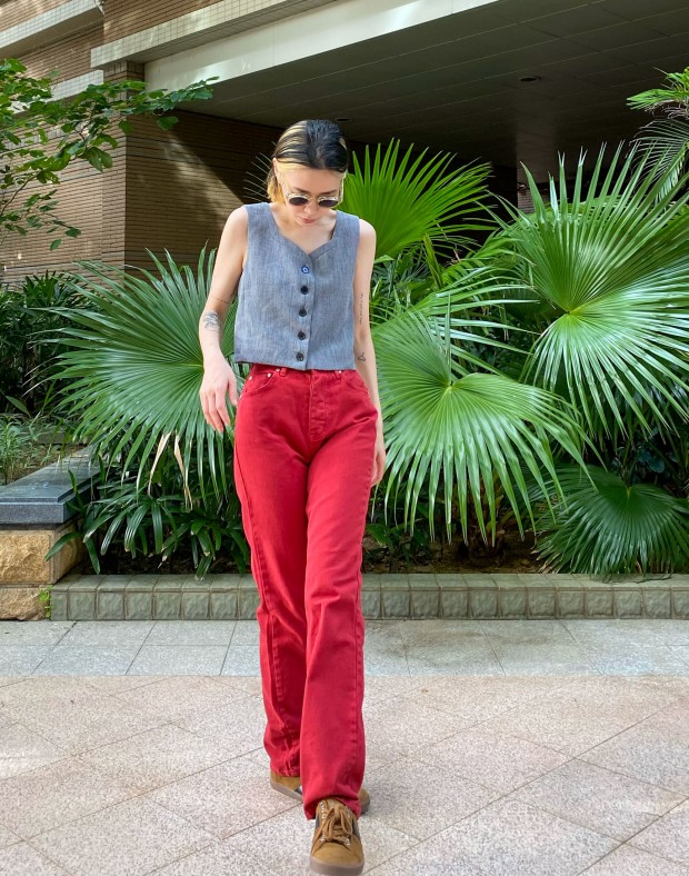 Red Perfect Cut Jeans #220624