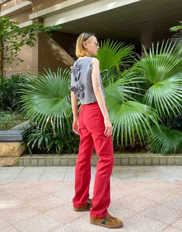 Red Perfect Cut Jeans #220624