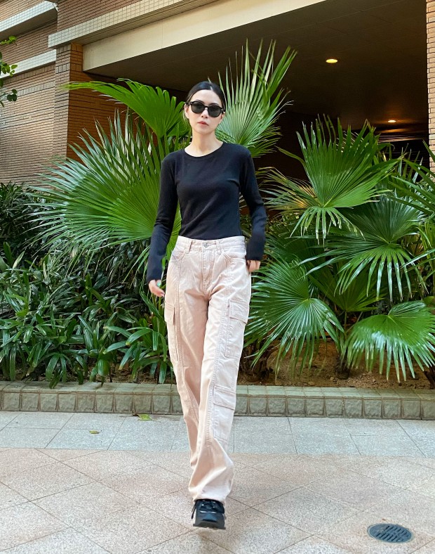 Light Pink Worker Pants #221117