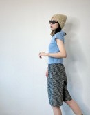 Baby Blue Ribbed Fleece Top #231208