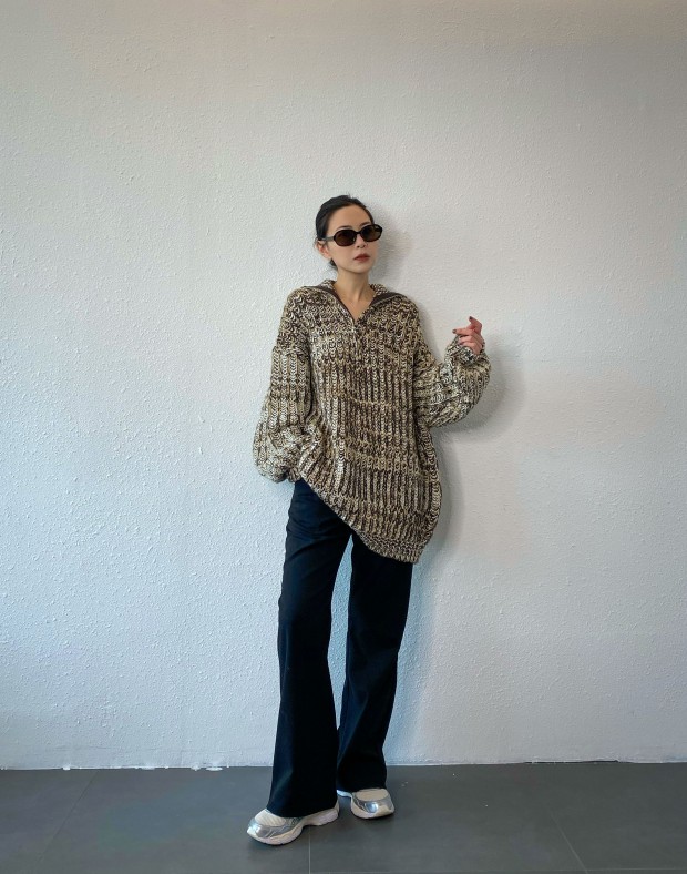 Oversized Pattern Knit #231126