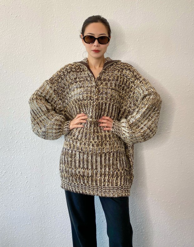 Oversized Pattern Knit #231126