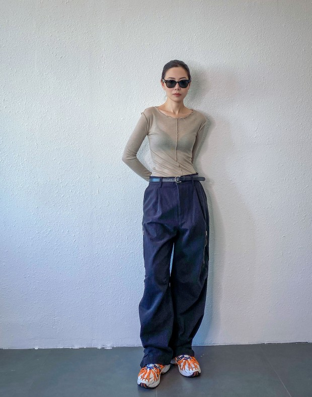 Black Paggy Pants #230916
