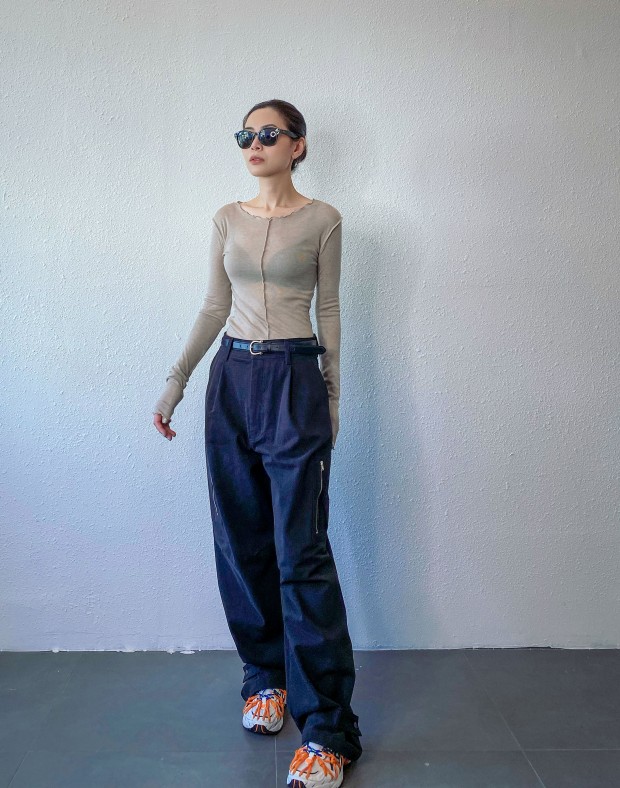 Black Paggy Pants #230916