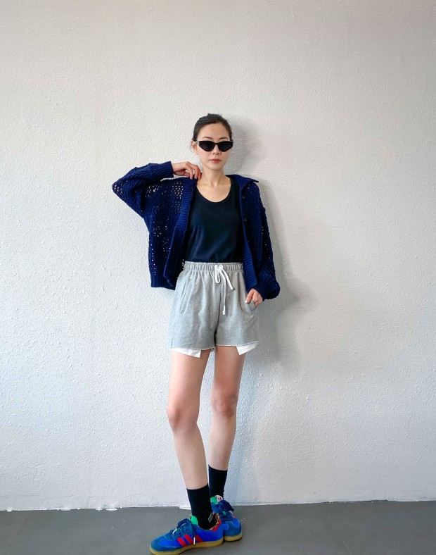 Navy Crochet Summer Cardigan #240401