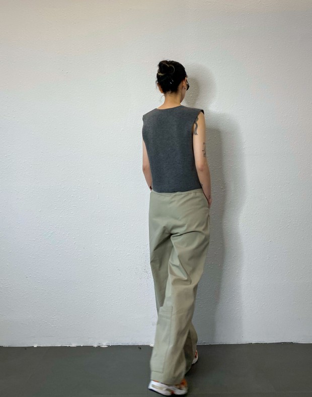  Grey Wide Pants #240227