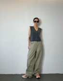  Grey Wide Pants #240227
