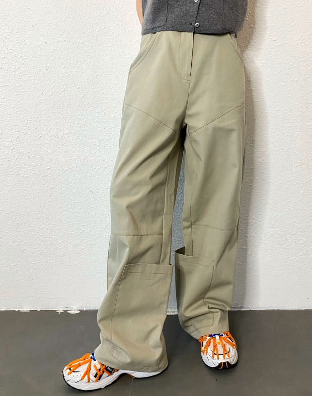  Grey Wide Pants #240227