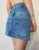 Double Waist Denim Skirt #240232