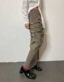 Coffee Folded Maxi Skirt #240109