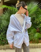 Grey Twisted Parka #230327